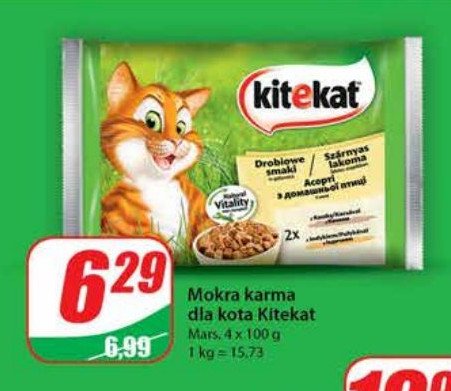 Karma dla kota drobiowe smaki Kitekat promocja w Biedronka