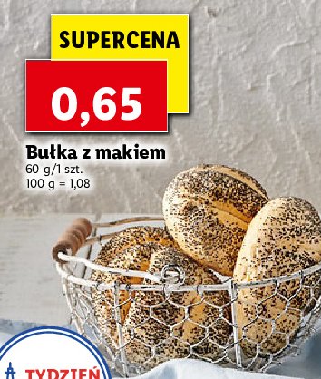 Bułka z makiem promocja