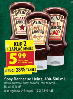 Sos barbecue classic Heinz promocja