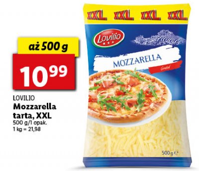 Ser mozzarella tarty Lovilio promocja