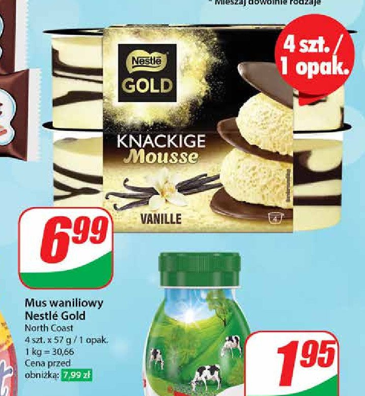 Deeser waniliowy NESTLE GOLD promocja