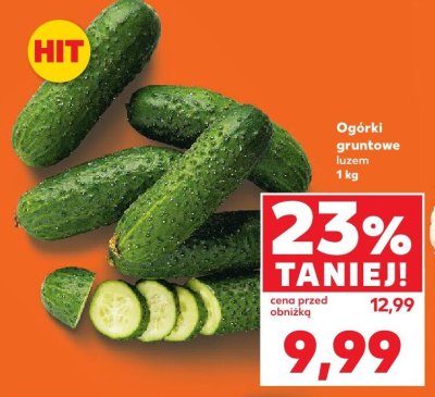 Ogórki gruntowe luzem promocja w Kaufland