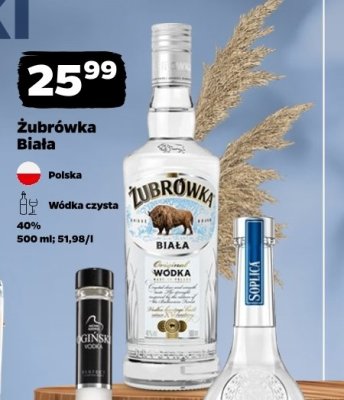 Wódka Żubrówka Biała promocja w Netto