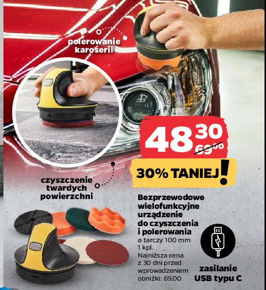Urządzenie wielofuncyjne do czyszczenia i polerowania promocja w Netto