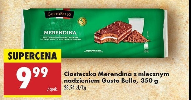 Ciasteczka merendina Gustobello promocja w Biedronka