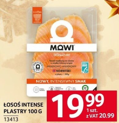 Łosoś Intense plastry Mowi 100 g promocja w Selgros