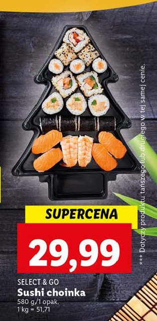 Sushi choinka Select & go promocja