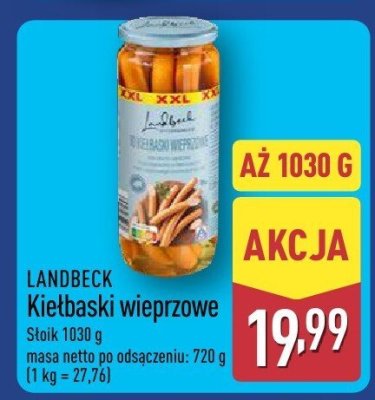 Kiełbaski wieprzowe  promocja w Aldi