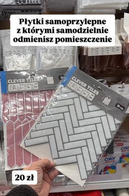 Płytki samoprzylepne  promocja w Pepco