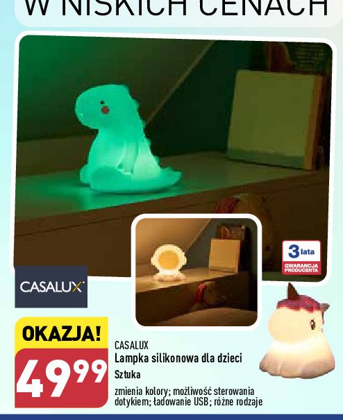 Lampka silikonowa dla dzieci Casalux promocja