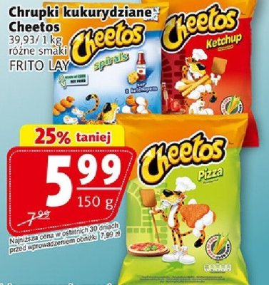 Chrupki kukurydziane Cheetos promocja w Prim Market