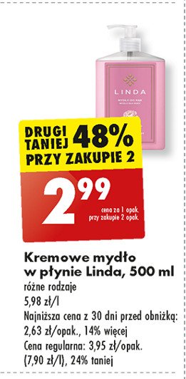 Mydło w płynie róża i peonia Linda promocja