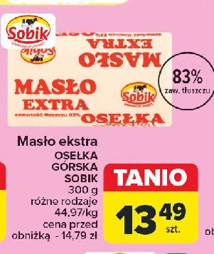 Masło osełka Sobik promocja