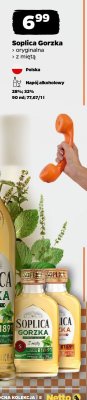 Napój alkoholowy Soplica Gorzka oryginalna z miętą 90 ml promocja w Netto