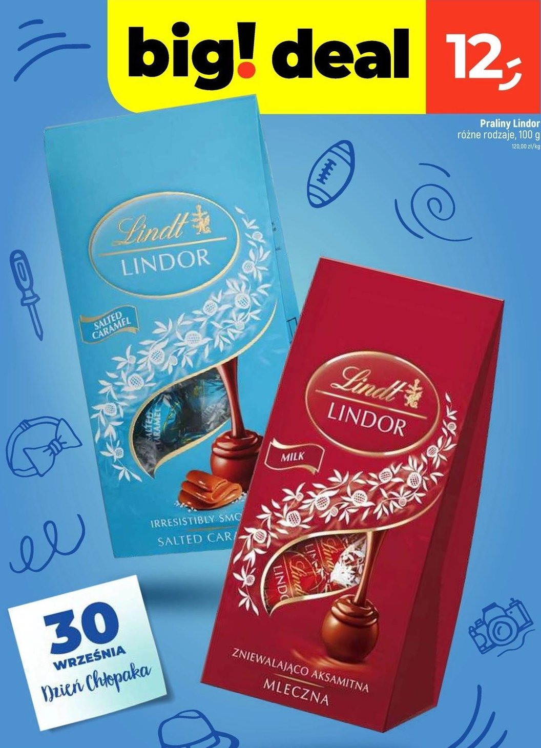 Bombonierka salted caramel Lindt lindor promocja