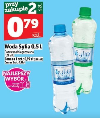 Woda Sylia 0,5L promocja w TOPAZ