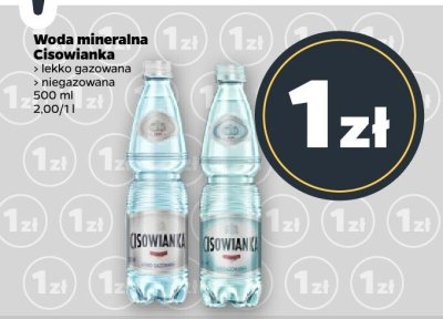 Woda mineralna niegazowana promocja w Netto