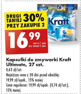 Kapsułki do zmywarek lime Kraft ultimate promocja