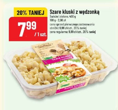 Szare kluski z wędzonką Świeże z Rak-Bis, 400 g promocja w POLOmarket