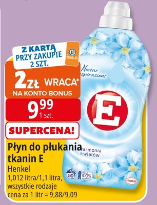 Płyn do płukania tkanin promocja w Leclerc