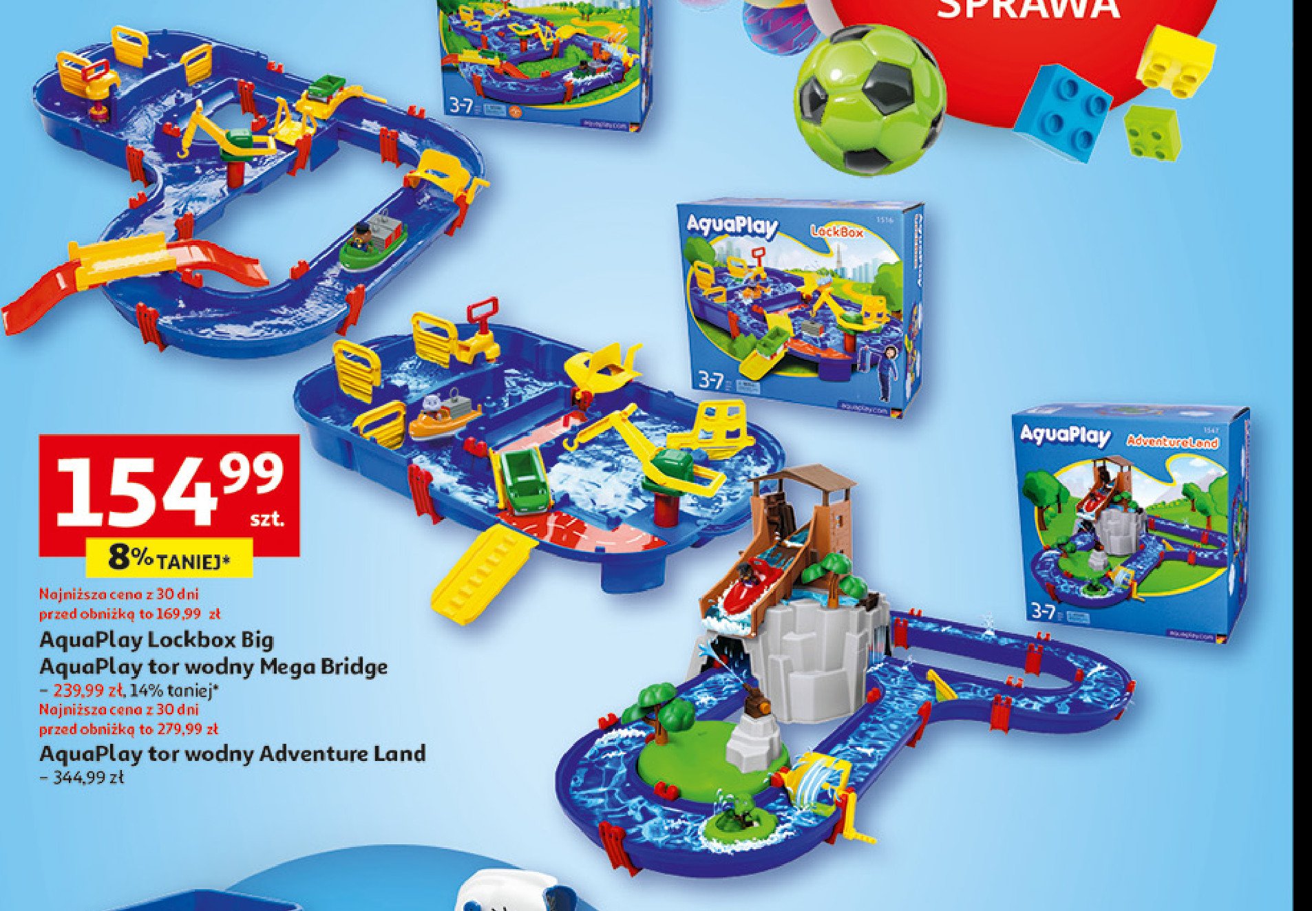 Tor wodny lockbox big AQUAPLAY promocja w Auchan