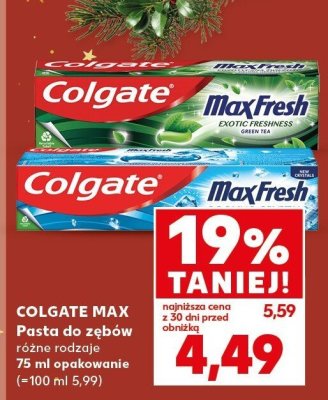 Pasta do zębów Max różne rodzaje 75ml  promocja w Kaufland