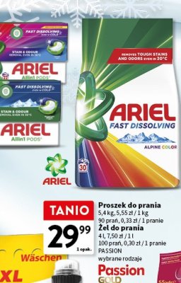 Proszek do prania ARIEL promocja w Intermarche