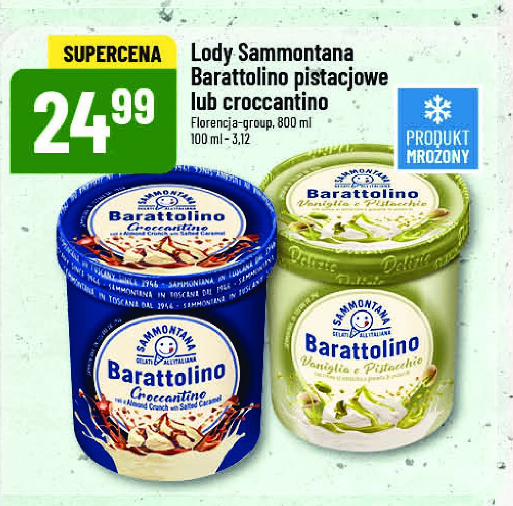 Lody pistacjowe promocja