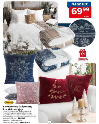 Koc dekoracyjny dwustronny świąteczny Eurofirany promocja w PSB Mrówka