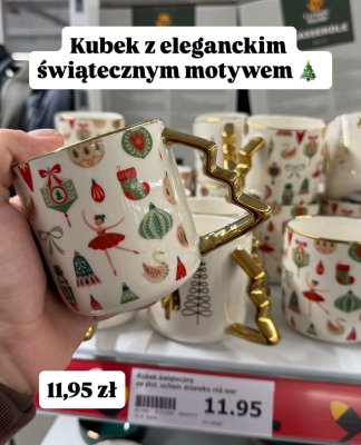 Kubek świąteczny z motywem promocja w Action