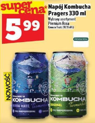 Napój Kombucha Pravers 330 ml promocja w TOPAZ