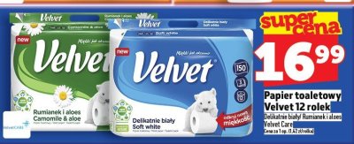 Papier toaletowy Velvet 12 rolek promocja w TOPAZ