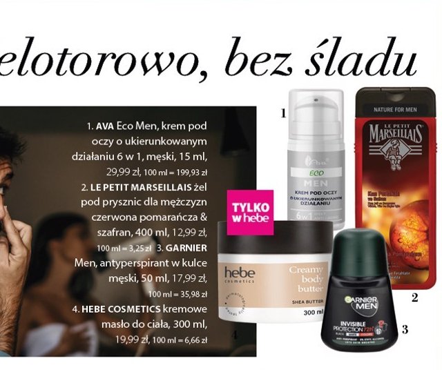 Krem pod oczy o ukierunkowanym działaniu 6w1 Ava eco men promocja