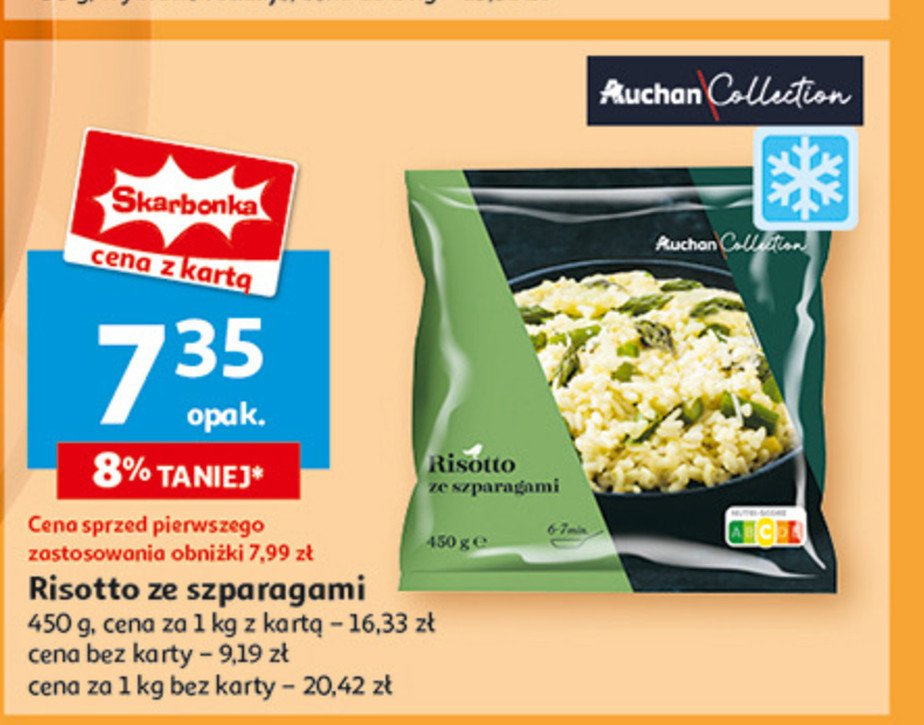 Risotto ze szparagami Auchan promocja