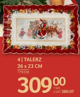 Talerz 36 x 23 cm promocja w Selgros