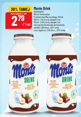 Napój Monte Drink Zott promocja w POLOmarket