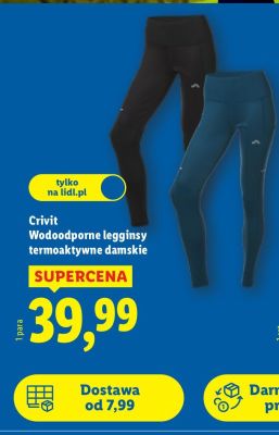 Legginsy wodoodporne termoaktywne damskie  promocja w Lidl