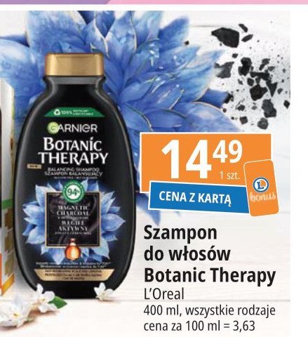 Szampon do włosów magnetic charcoal Garnier botanic therapy promocja