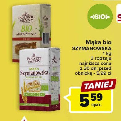 Mąka żytnia bio typ 720 Polskie młyny promocja