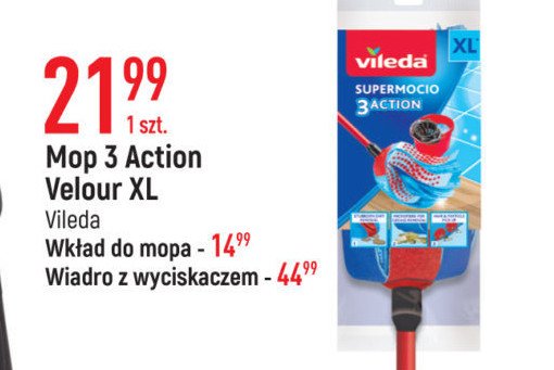 Wiadro do mopa 3 action Vileda promocja