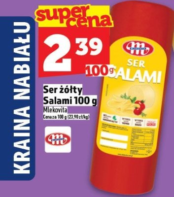 Ser żółty Salami 100 g promocja w TOPAZ