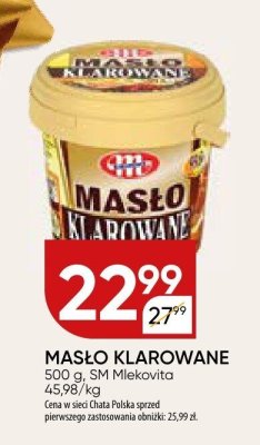 Masło klarowane SM Mlekovita promocja w Chata Polska