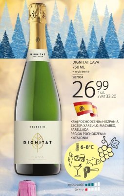 Wino DIGNITAT CAVA 750 ML promocja w Selgros