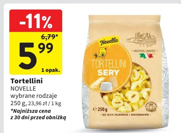 Tortellini sery Novelle promocja