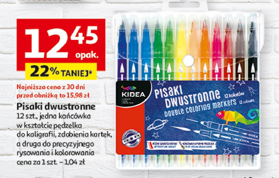 Pisaki zapachowe dwustronne Kidea promocja