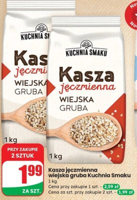 Kasza jęczmienna wiejska gruba  promocja w Dino