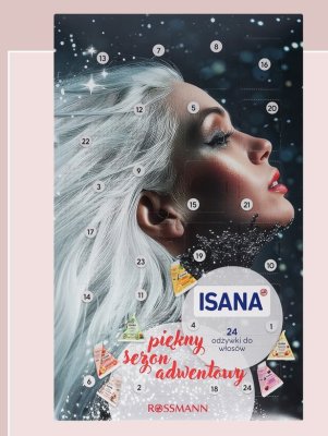 ISANA Kalendarz adwentowy z odżywkami do włosów, 24x25ml, 24 elementy promocja w Rossmann