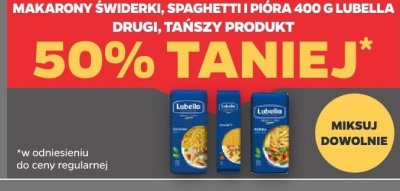 Makaron świderki, spaghetti i pióra 400 g Lubella DRUGI -50% promocja w Netto