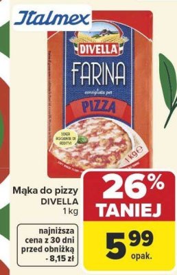 Mąka do pizzy DIVELLA FARINA promocja w Carrefour Market