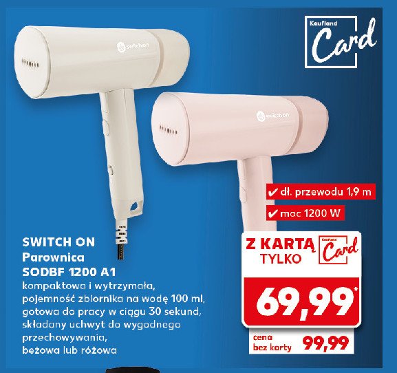 Parownica sodbf 1200 a1 Switch on promocja w Kaufland